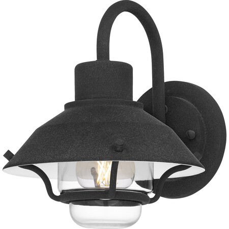 Quoizel Lavalier Outdoor Wall 1 Light Mottled Black LVL8408MB